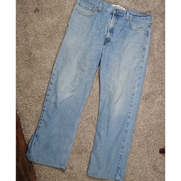 Vtg Levis 505 Jeans Mens 36x29 Light Wash Denim Regular Fit Straight Leg Classic - Picture 1 of 9